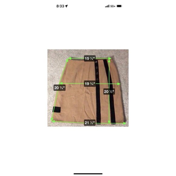 White House Black Market Skirt Women’s 8 Tan & Black Color Block $88 Career - Picture 14 of 16